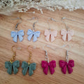 Boucles d'oreilles pendantes petit Noeud