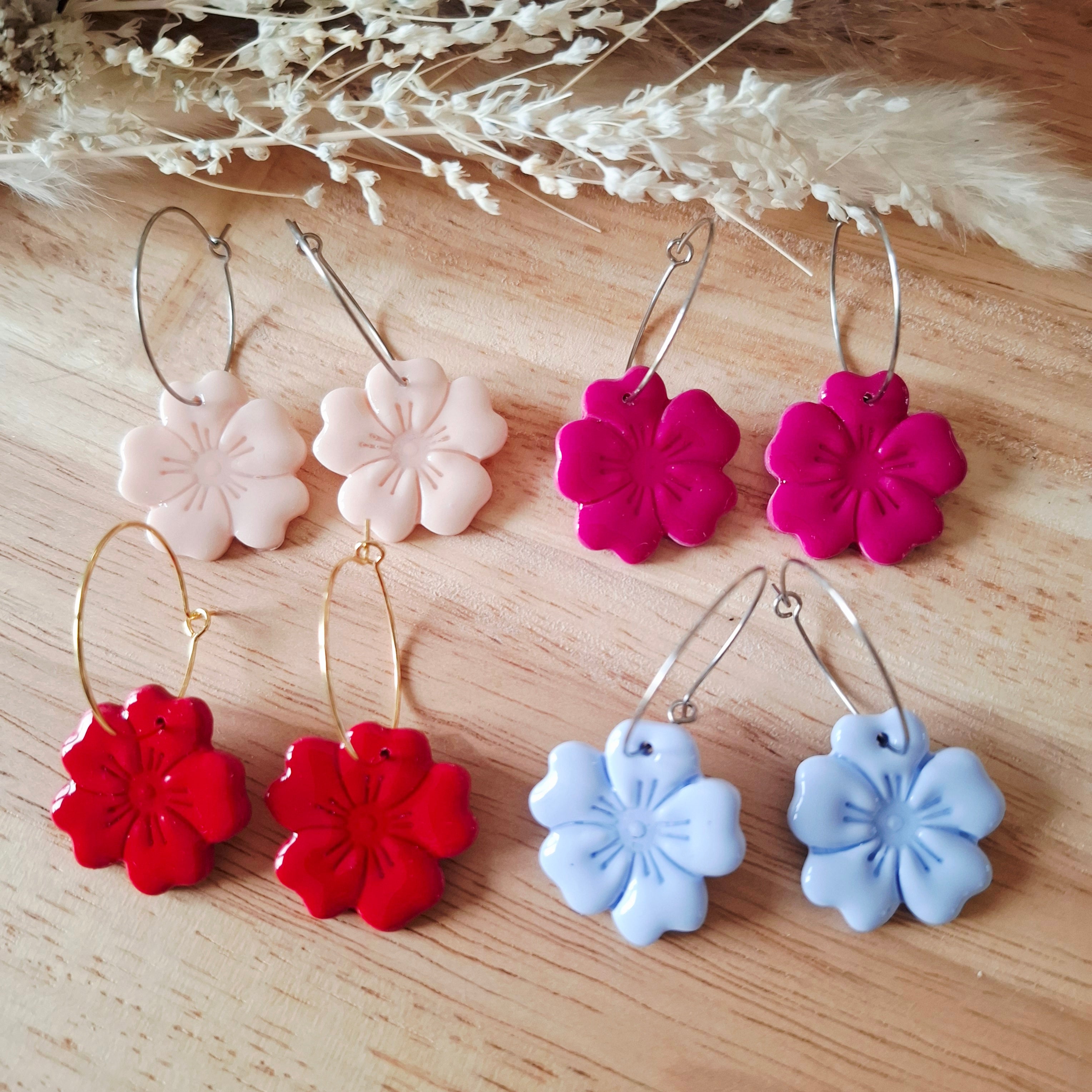 Boucles d'oreilles Flora