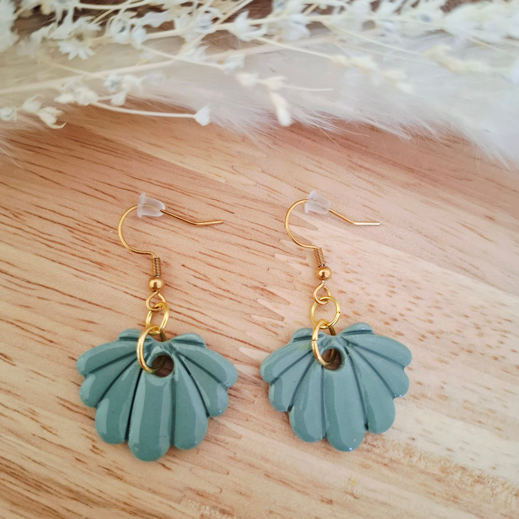 Boucles d'oreilles pendantes Coquillage