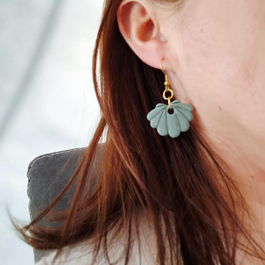 Boucles d'oreilles pendantes Coquillage