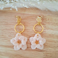 Boucles d'oreilles Hellebore