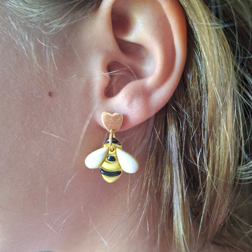 Boucles d'oreilles Abeilles