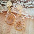Boucles d'oreilles Achillée