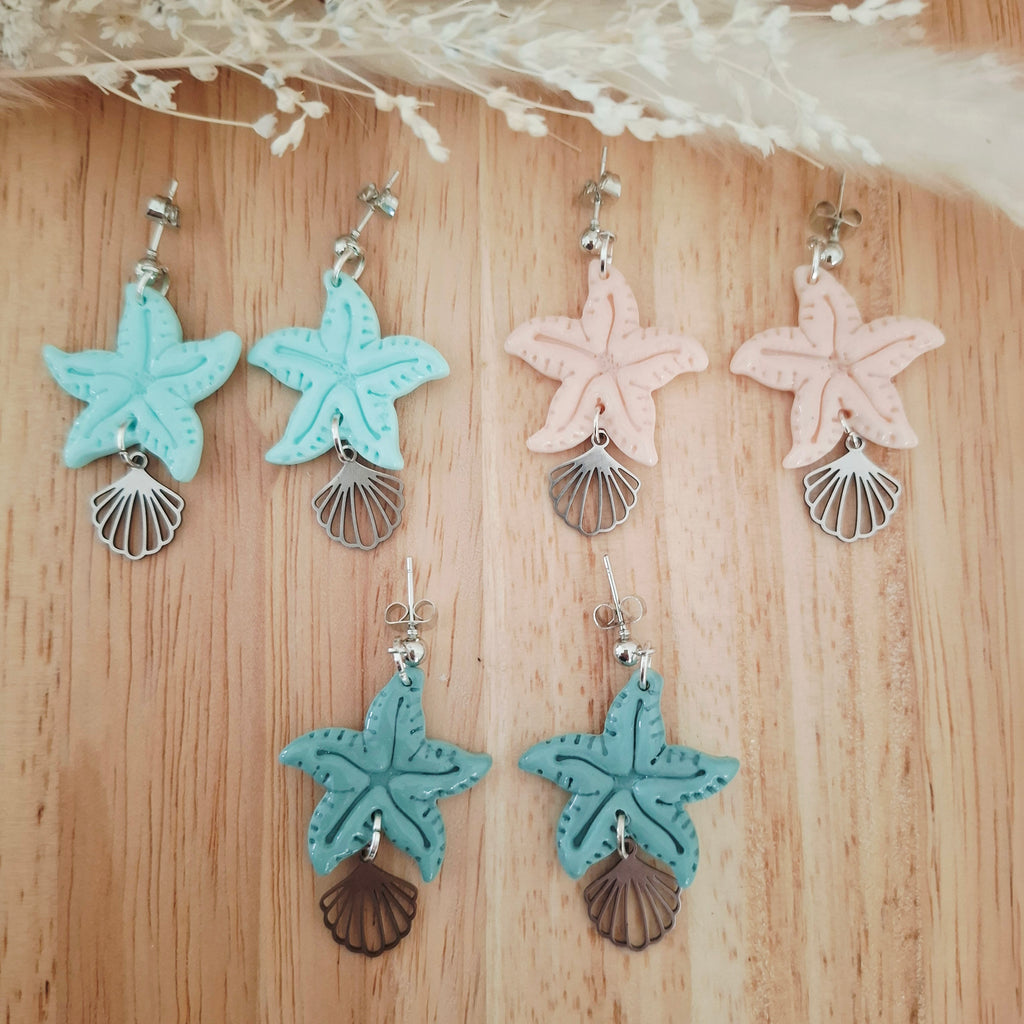 Boucles d'oreilles Etoiles  des Lagons