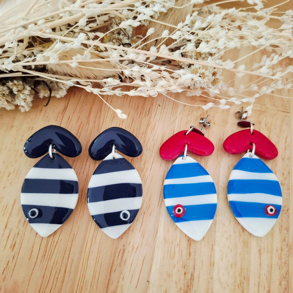 Boucles d'oreilles Poissons marins