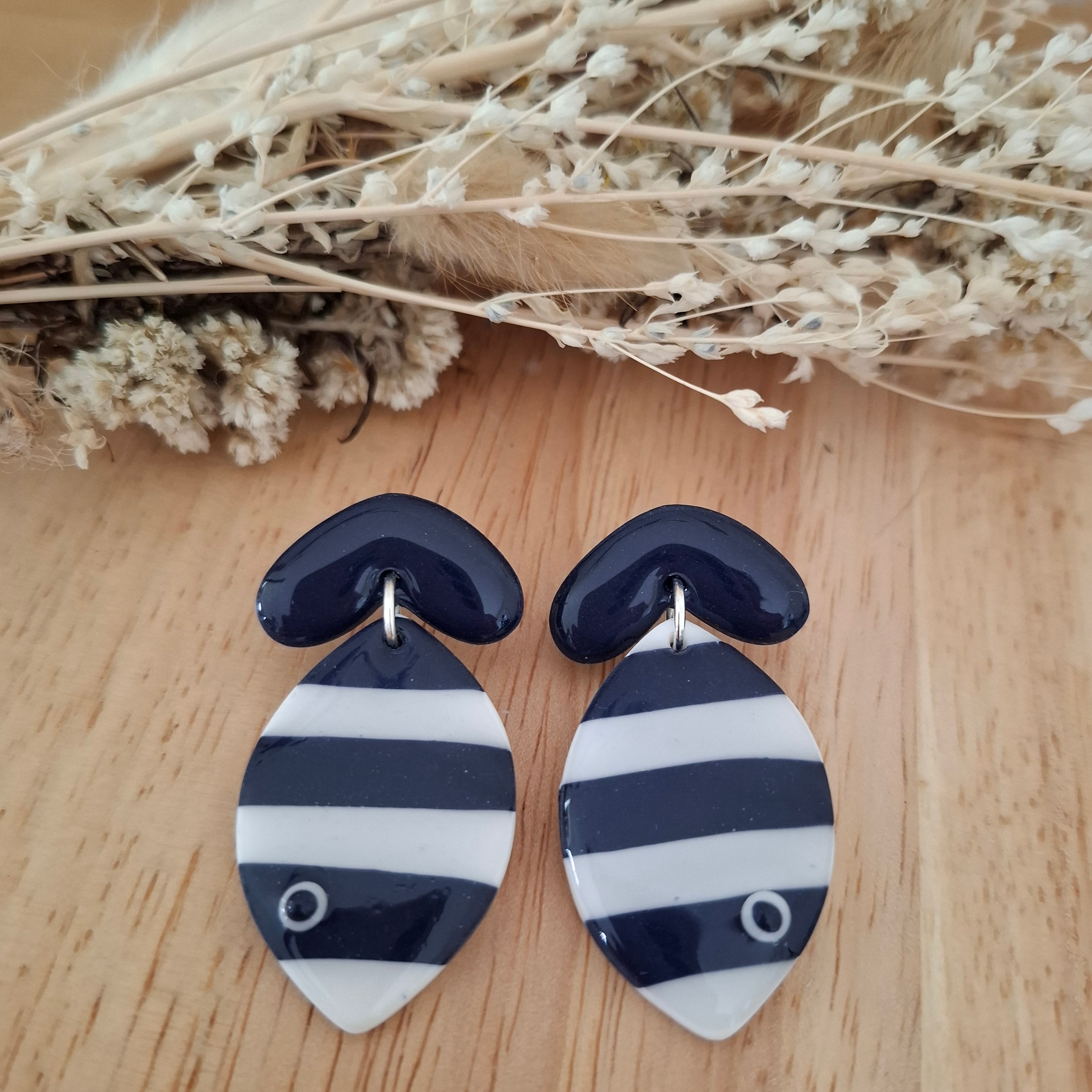 Boucles d'oreilles Poissons marins