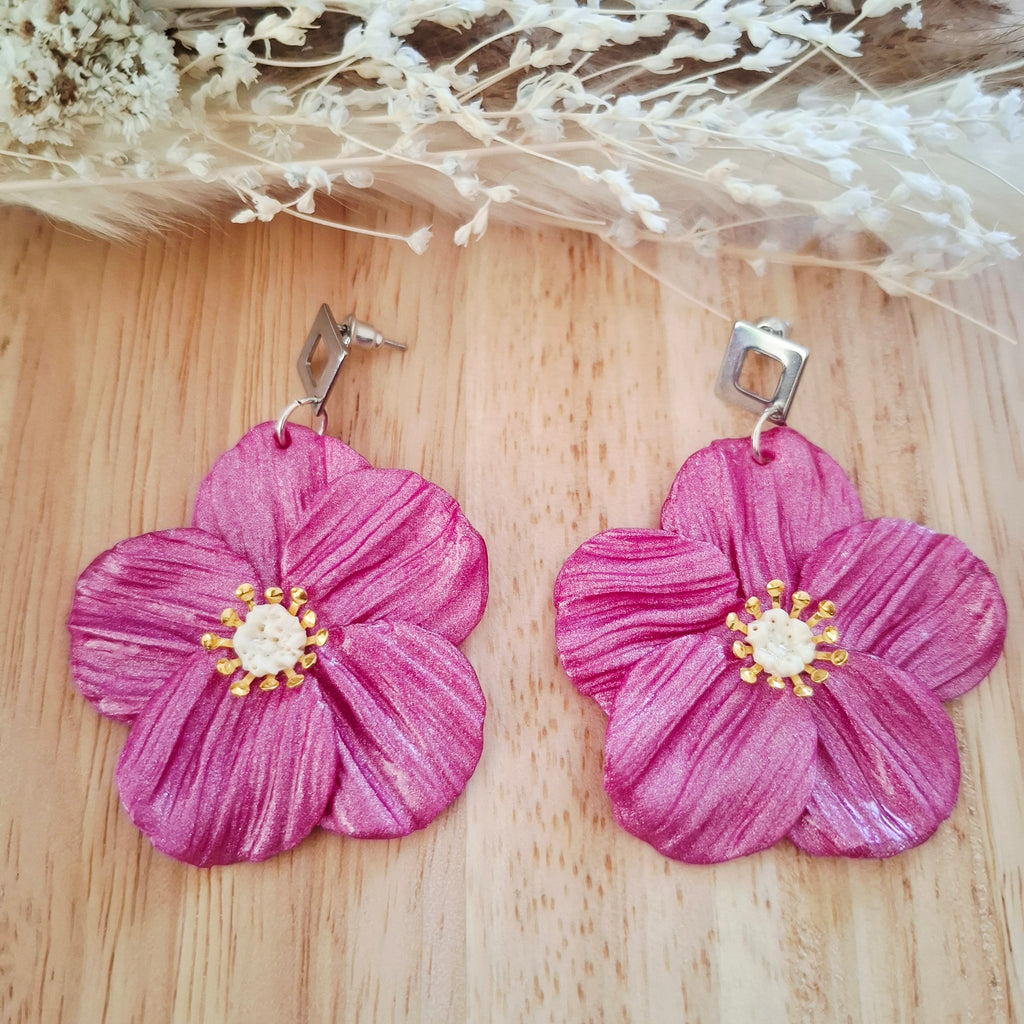 Boucles Fleurs Sculptées