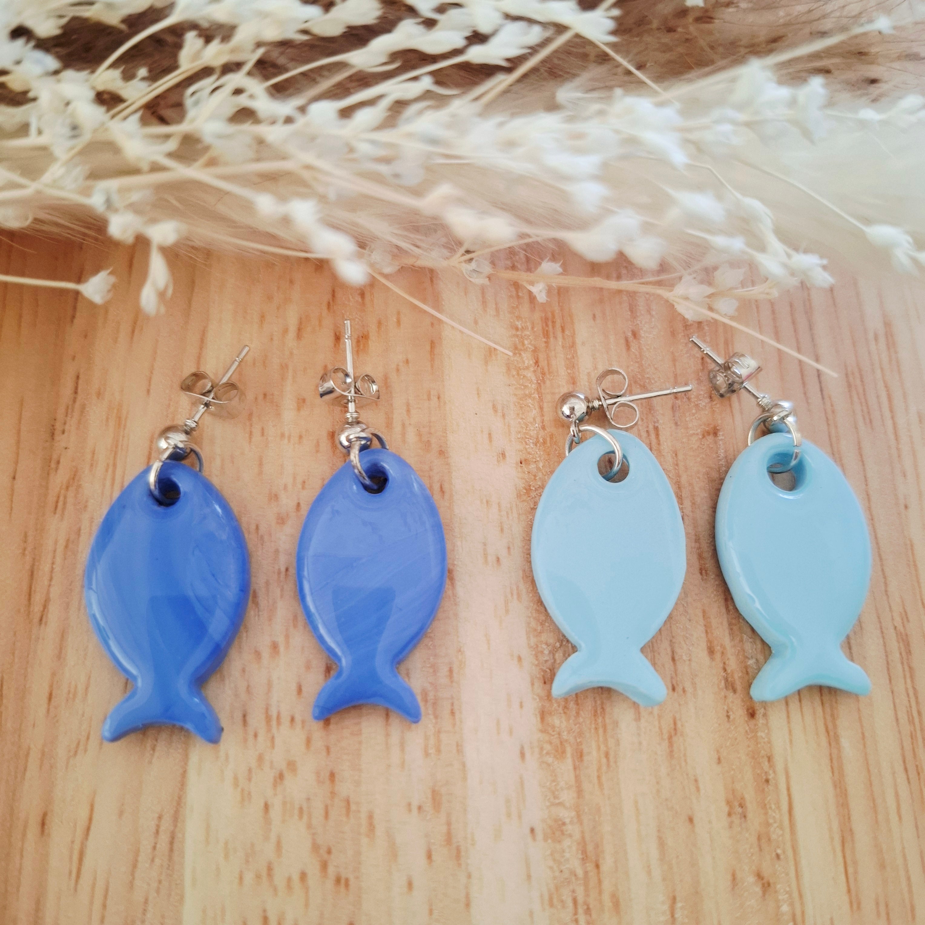 Boucles d'oreilles poisson des lagons