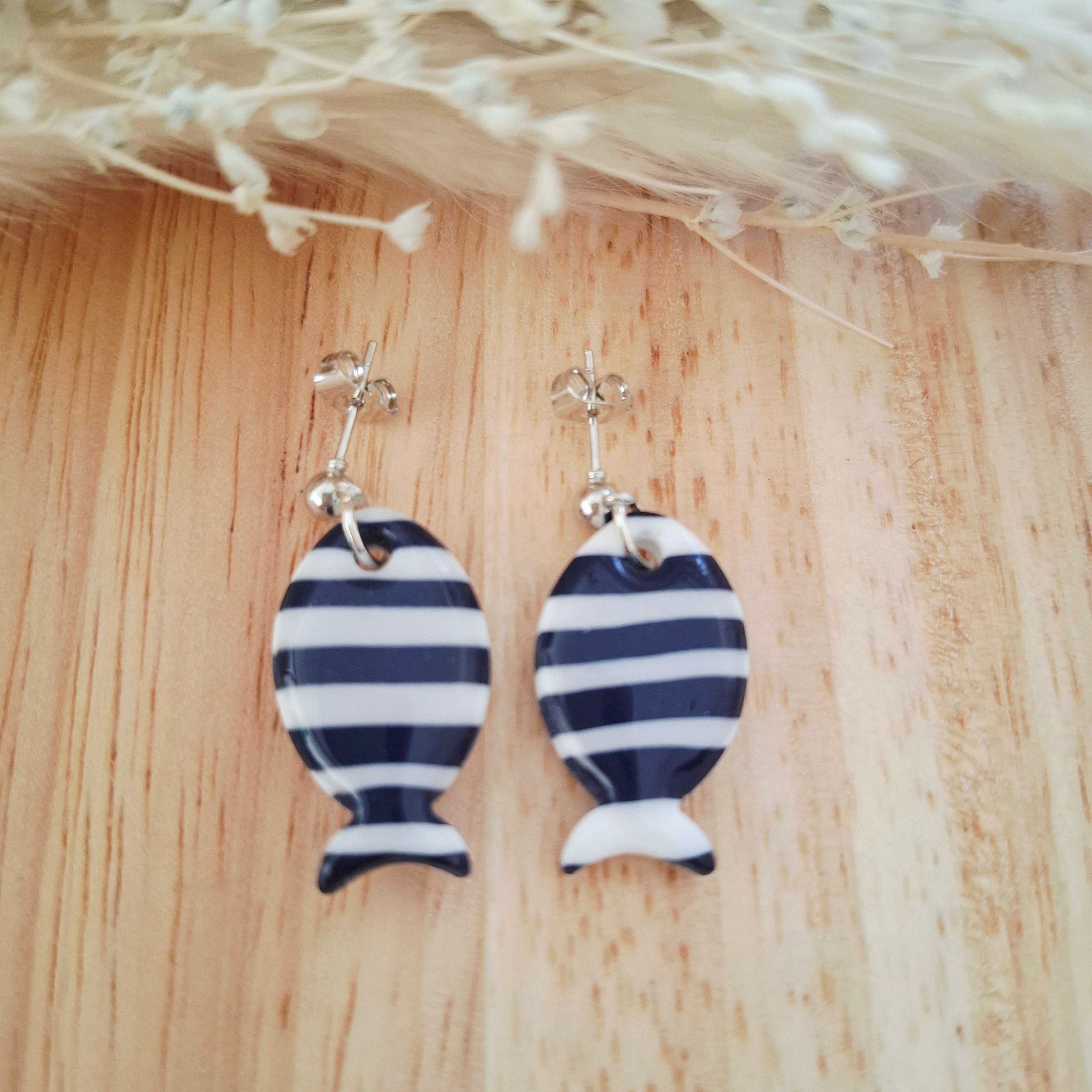 Boucles d'oreilles poisson des lagons