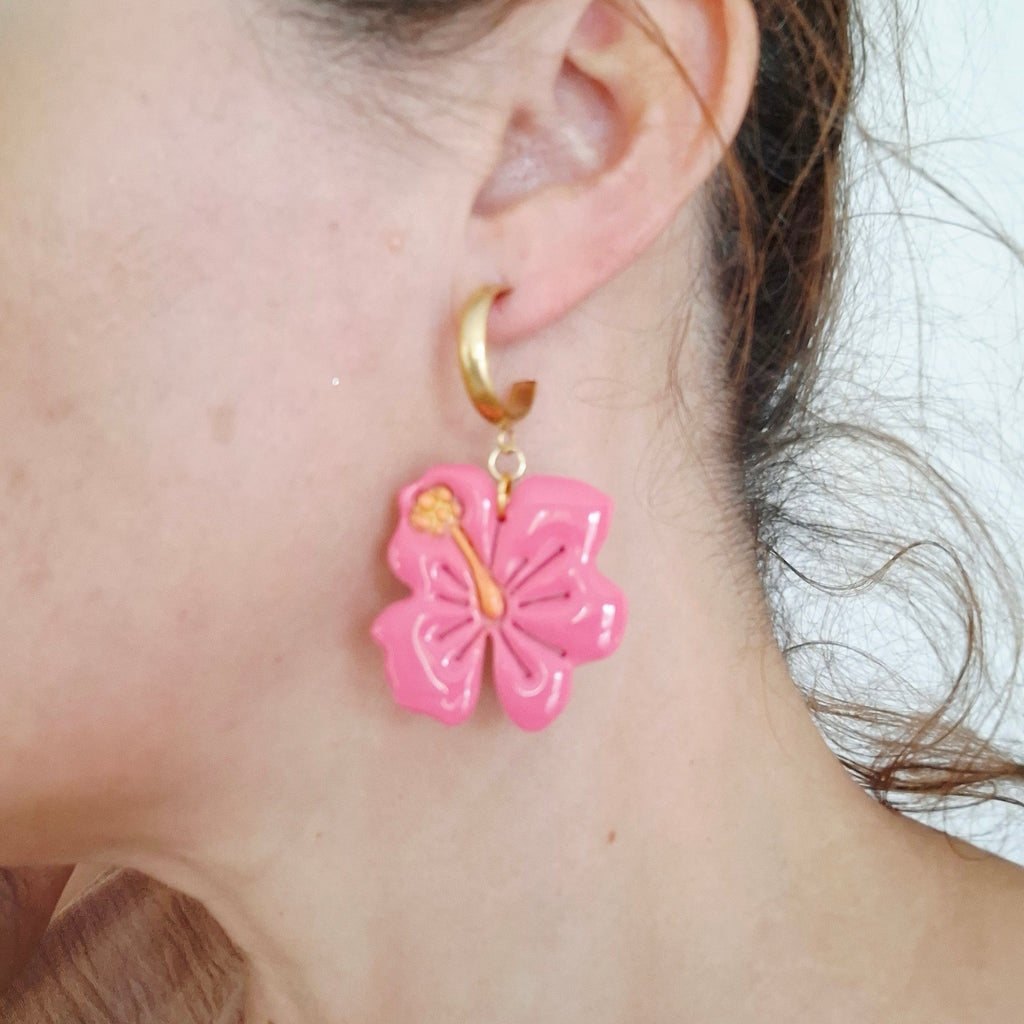 Boucles Hibiscus Mana rose