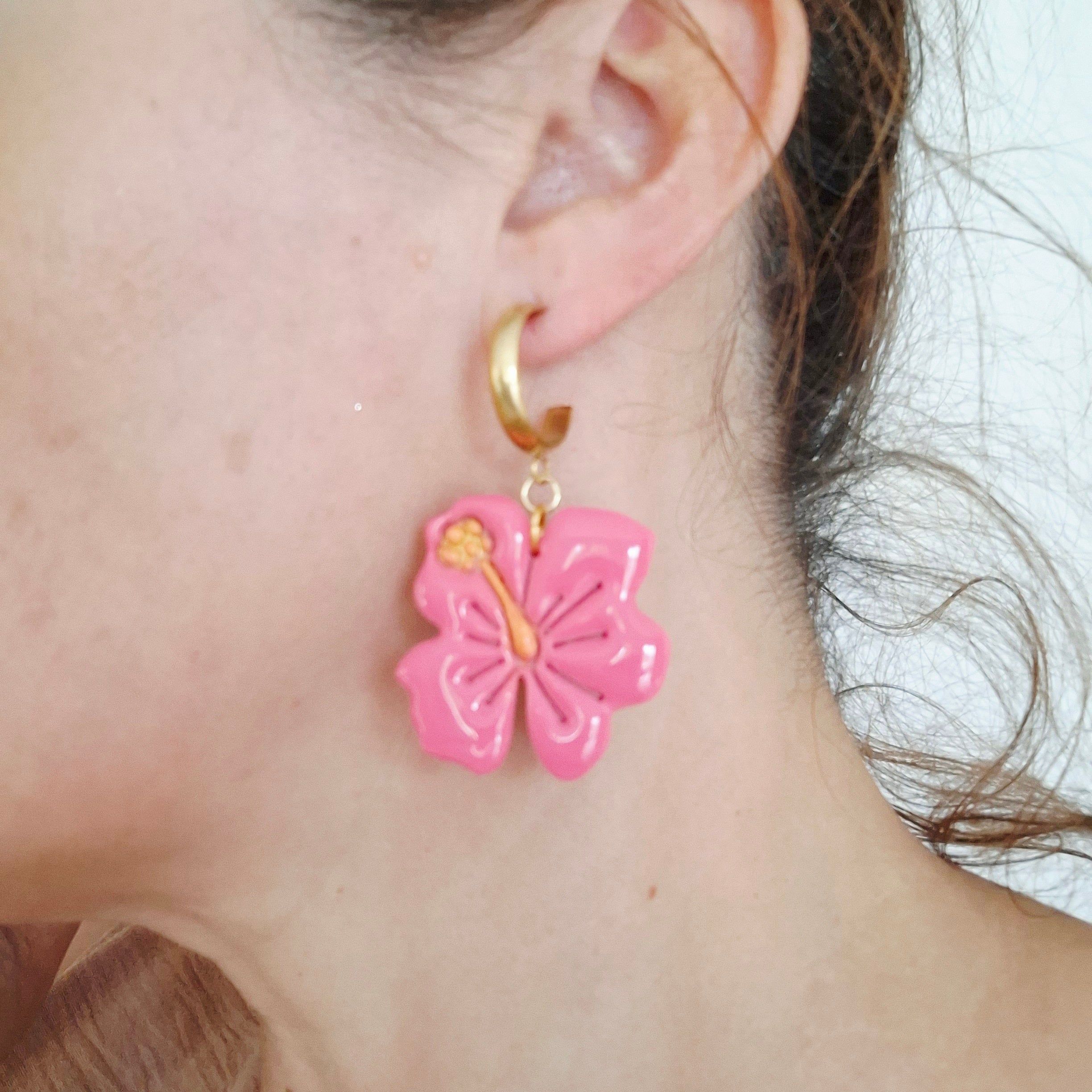 Boucles Hibiscus Mana rose