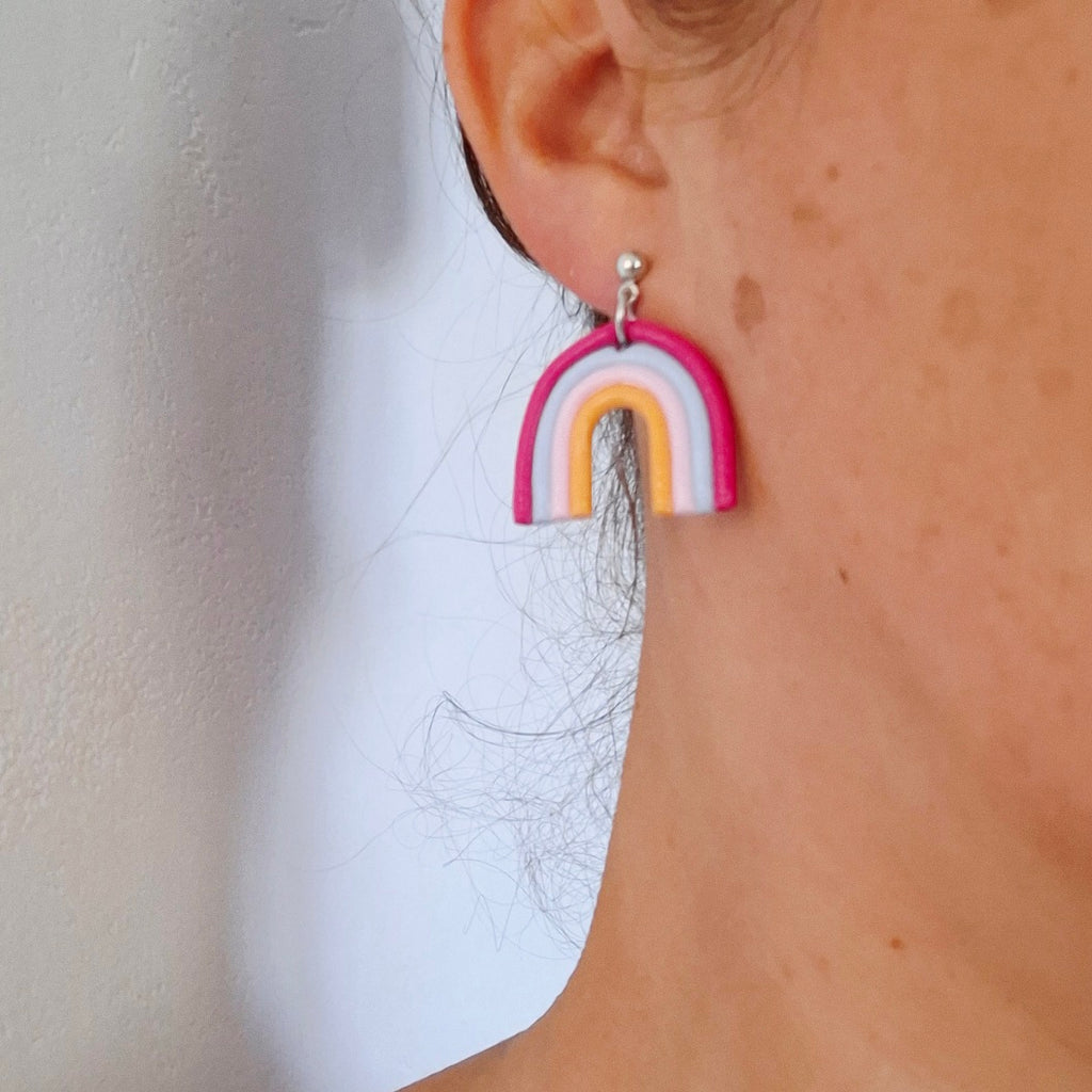 Boucles d'oreilles Arc-en-ciel