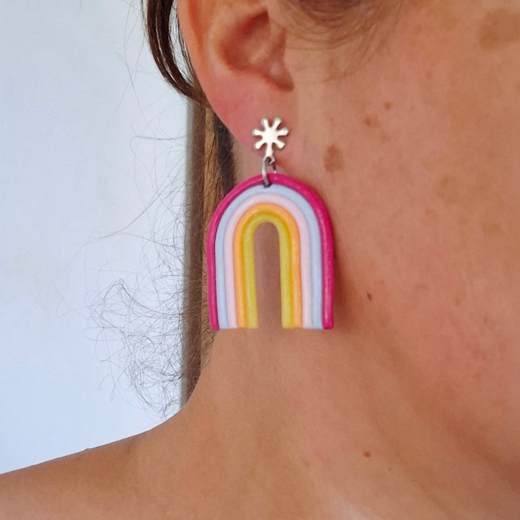 Boucles d'oreilles Arc-en-ciel