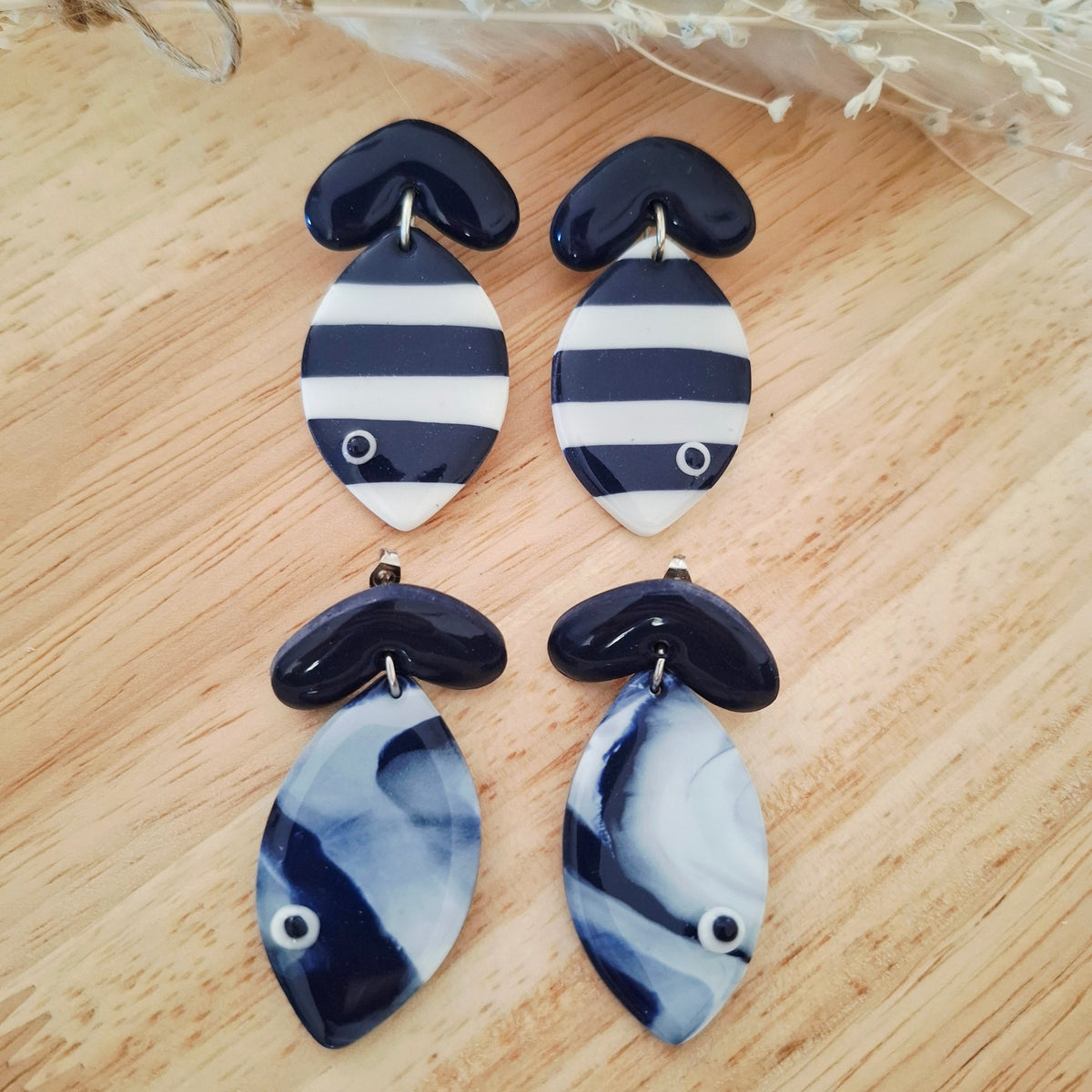 Boucles d'oreilles Poissons marins