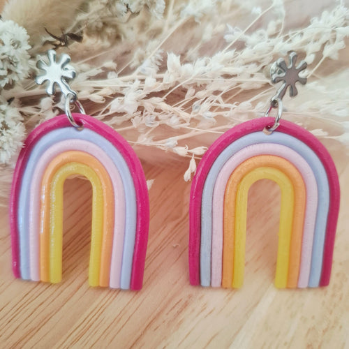 Boucles d'oreilles Arc-en-ciel