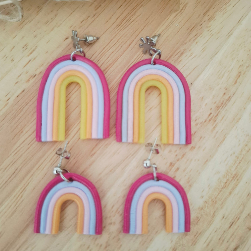Boucles d'oreilles Arc-en-ciel