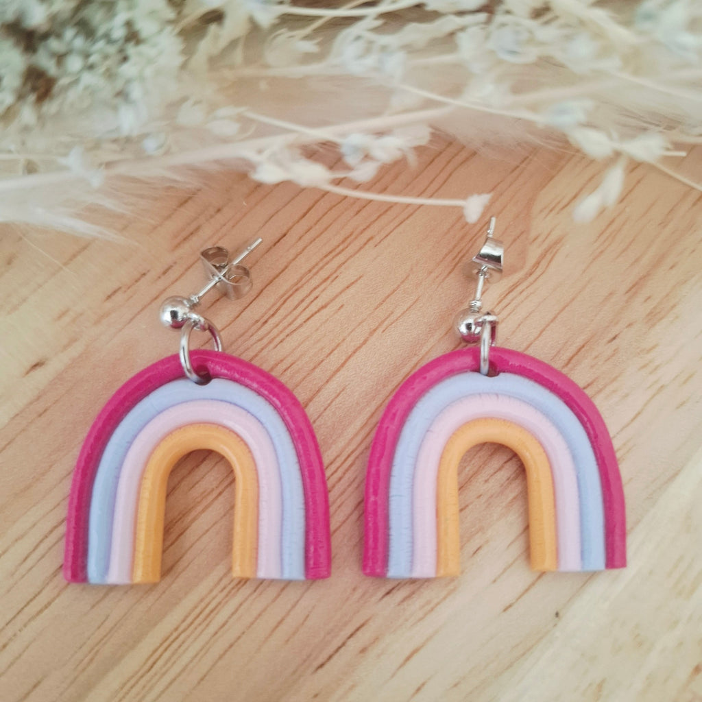 Boucles d'oreilles Arc-en-ciel