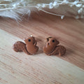 Boucles d'oreilles puces écureuils