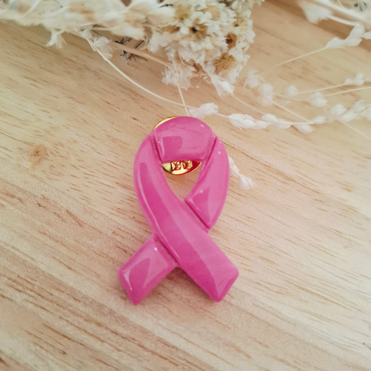Pins Ruban rose