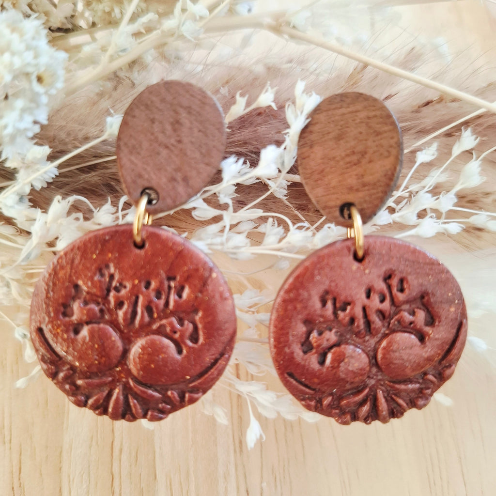 Boucles d'oreilles arbre de vie